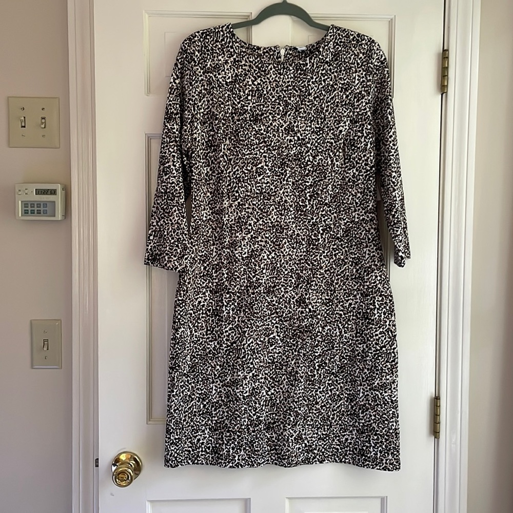 Knit dress animal print